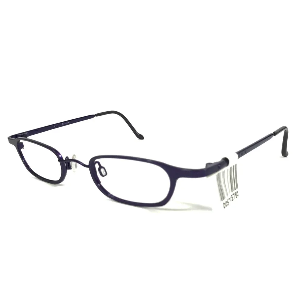 Ogi Eyeglasses Frames 5006 COL. 74 Purple Rectangle Full Rim Titanium 42-19-140
